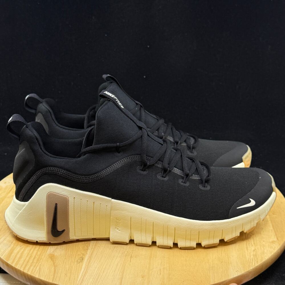 Nike Free Metcon 6 Mens Sz 11.5 Black Coconut Milk Training Shoes FJ7127 010 NEW - Picture 5 of 9